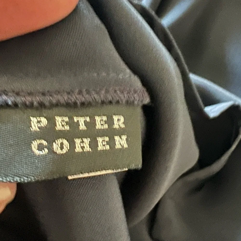 Peter Cohen Silk Elegant Navy Blazer Large button down - Picture 4 of 8